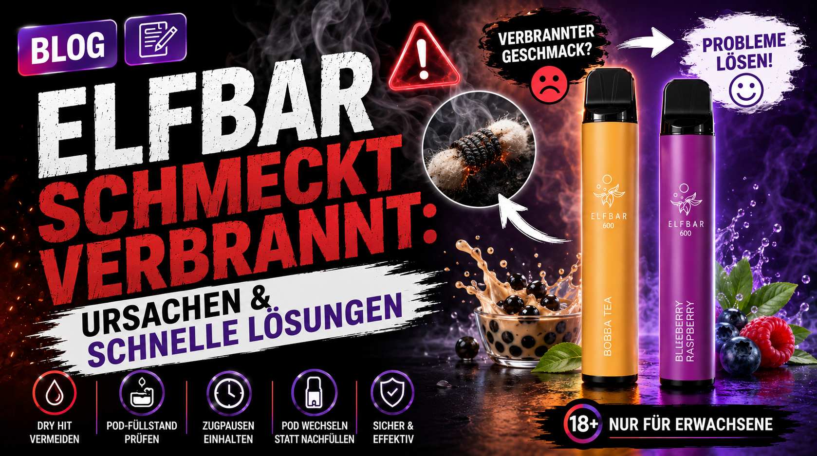 warum schmeckt mein elfbar pod verbrannt Vape Info Hub: Guides, Ratgeber & Trends Disposable Flavours vape zum nachfüllen Colours:Gold ELFBAR 800 - Red