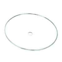 Glas-Edelstahl-Kohleteller Transparent - 25,2