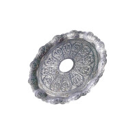Kohleteller Turkish Tepsi Tray Silber