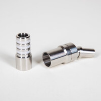 Amy Schlauchadapter Universal Edelstahl 2