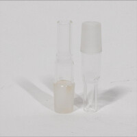 Schlauchendstück Glas Anschluss mit 18,8