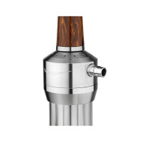Alligator Professional X Shisha Edelstahl Braun 4
