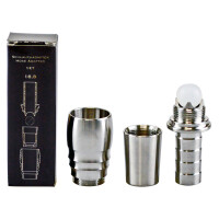 Schlauchadapter + Schliffanschluss für M