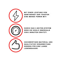 Smoke2u Kohleanzünder TOASTER 7