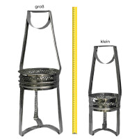 Kohlekorb Silber - klein 2