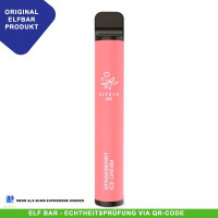 Elf Bar 600 - Strawberry Ice Cream 20mg/ml 1