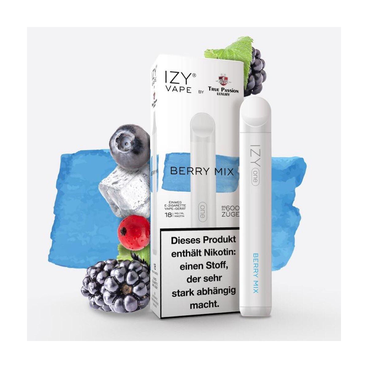 IZY One Einweg E-Shisha 18mg/ml Berry Mix |Online Kaufen 6,5