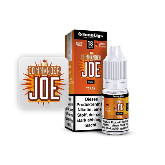 Innocigs Liquid 10ml - 9mg Commander Joe Tabak