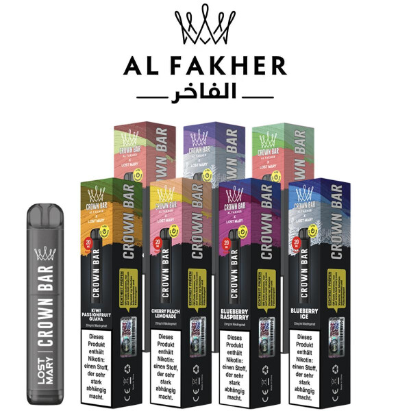 al fakher vape geschmäcker Einweg E Zigarette AL Fakher Crown Bar 15000 Pro 15000 Züge Vape main image 0