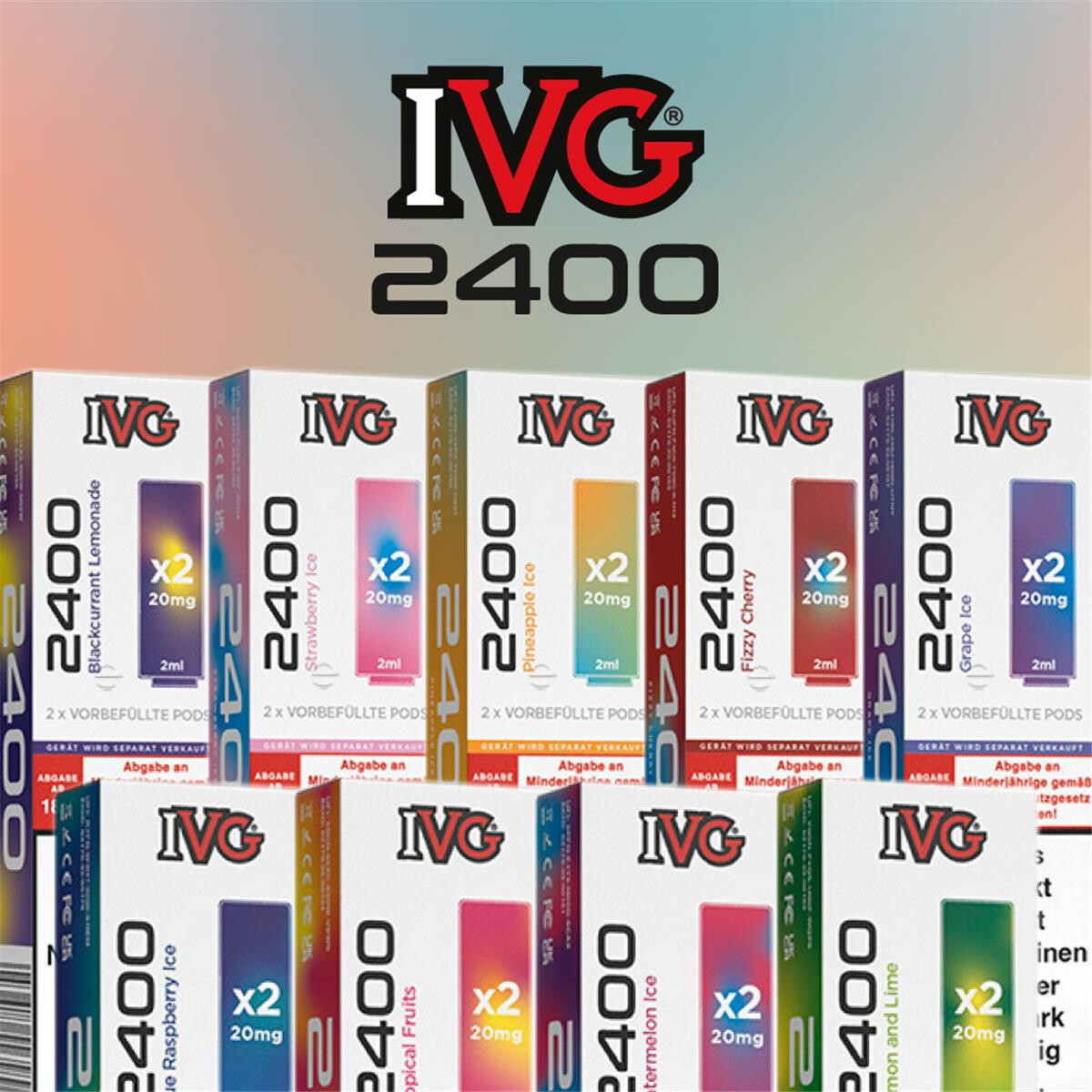elfbar elfa master akku IVG 2400 Prefilled Pod (2 Stück pro Packung)