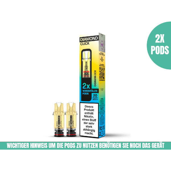 Vapes Bars Diamond Click Pod - Ice Mango