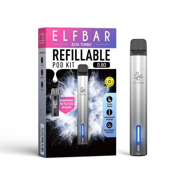 elfbar nachfüllbar schmeckt verbrannt Turbo (ELFA) 550mAh kaufen für 11,90€ Device Type-Nicotine Refill pods Farbe:Elfbar MAX Schwarz ELFBAR Rabattcode 2026: 3