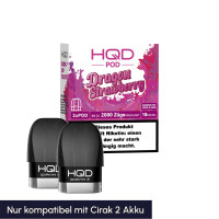 HQD Cirak 2 Pods 18mg/ml - Dragon Strawberry