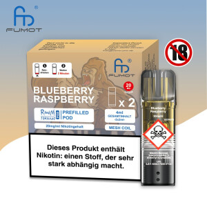 Randm Tornado Pod - Blueberry Raspberry 20mg/ml (2er Pack)