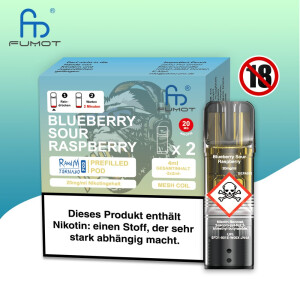 Randm Tornado Pod - Blueberry Sour Raspberry 20mg/ml (2er...