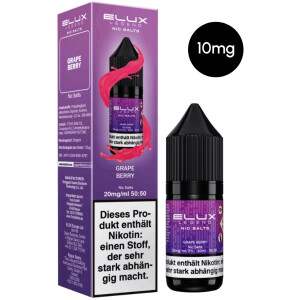 Elux Nic Salts - Grape Berry 10mg