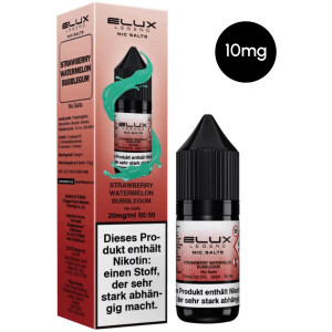 Elux Nic Salts - Strawberry Watermelon Bubblegum 10mg