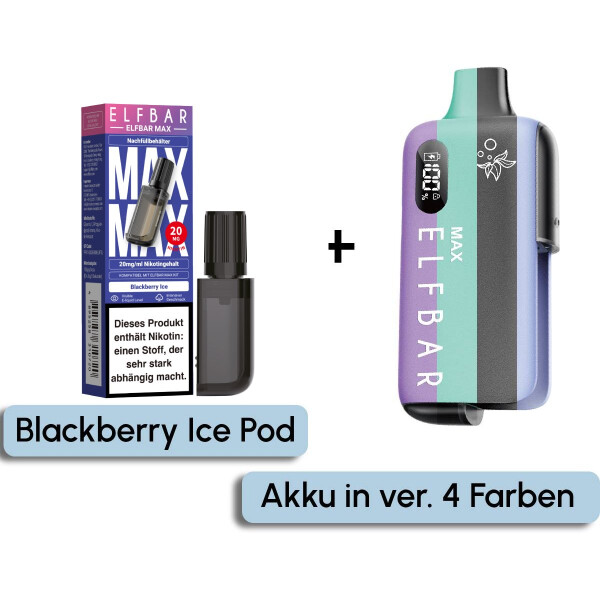 elfbar elfa master akku ELFBAR MAX Pod Kit | wiederaufladbar main image 1