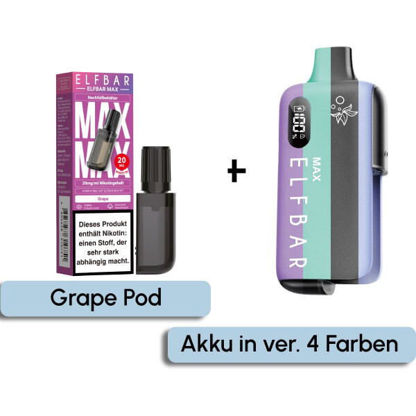 elfbar max gerät Elfbar MAX Gerät Blue kaufen | 650 mAh Akku & USB‑C main image 0