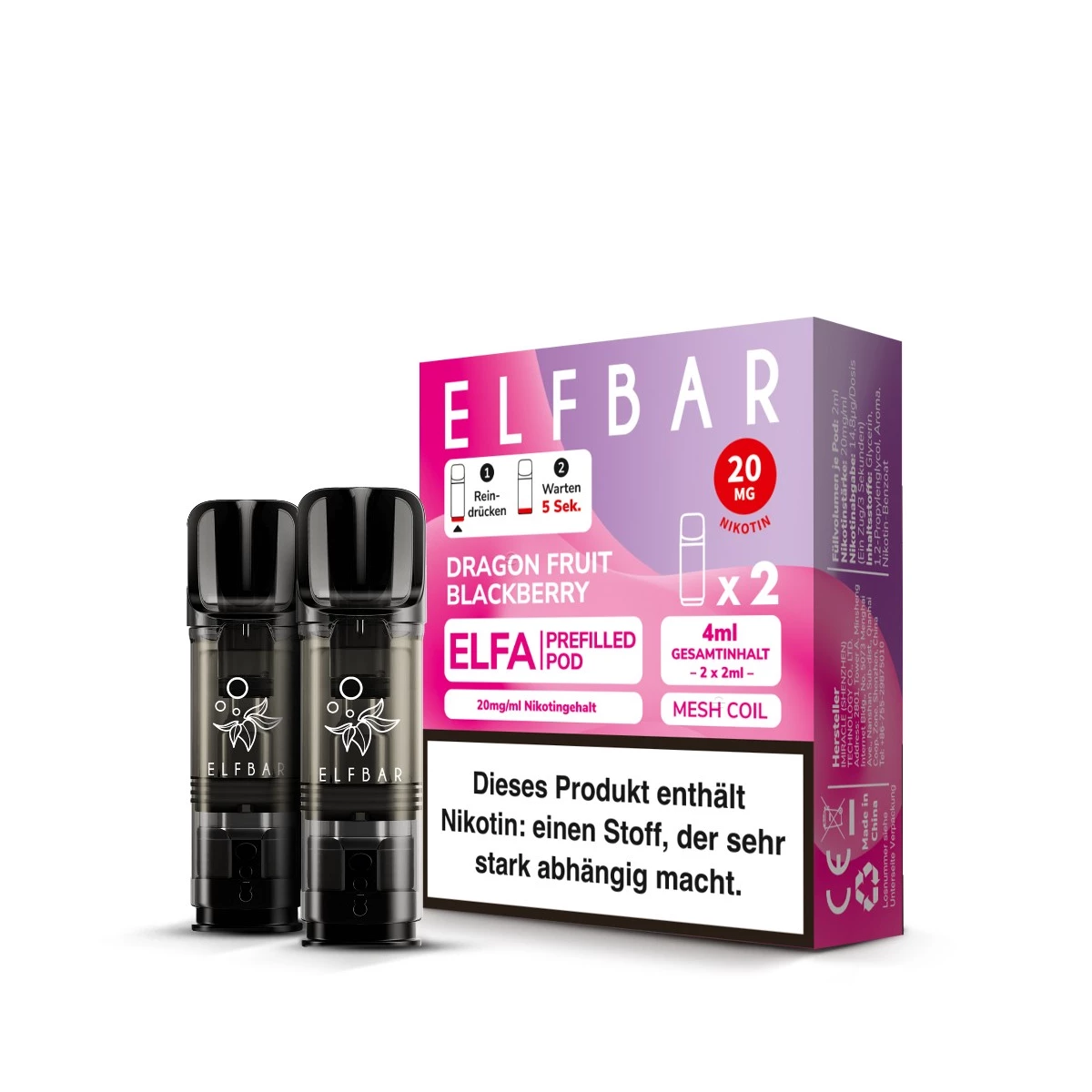elfbar elfa test Pods Sorten: Die besten Geschmäcker 2026 im pod elfbar neu Sorte:Blueberry Sour Raspberry ELFBAR - ELFA Pro
