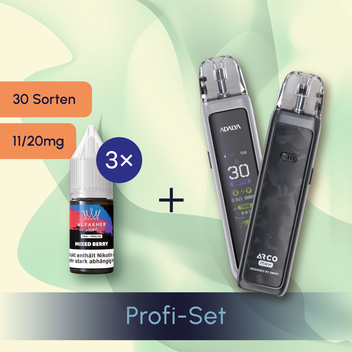 Al Fakher Profi-Set 3 × Liquid + Arco Max kaufen | Komplettset