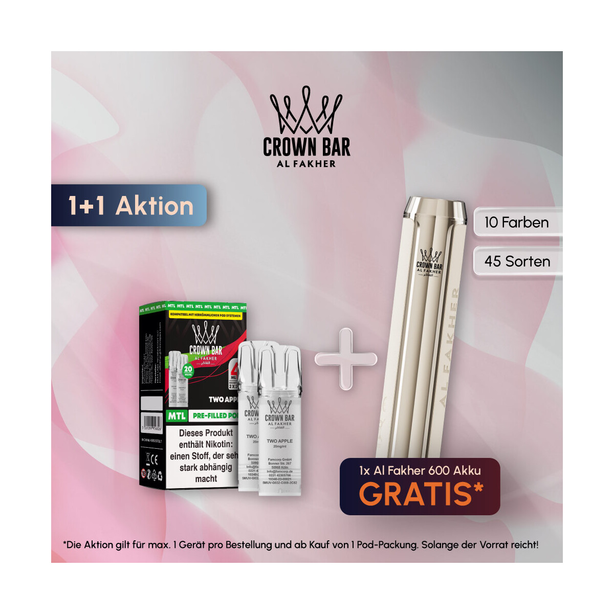 Al Fakher 600 Bundle 20 mg kaufen