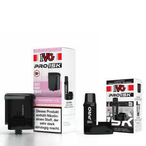 IVG Pro Pod 10ml + Verdampfer - Strawberry Ice 20mg