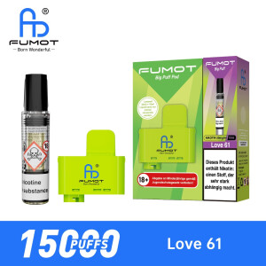 RandM Tornado 15000 Pod - Love 61 (inkl. Verdampferkopf)